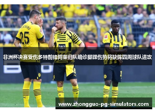 非洲杯决赛受伤多特前锋阿莱归队确诊脚踝伤势将缺阵四周球队进攻